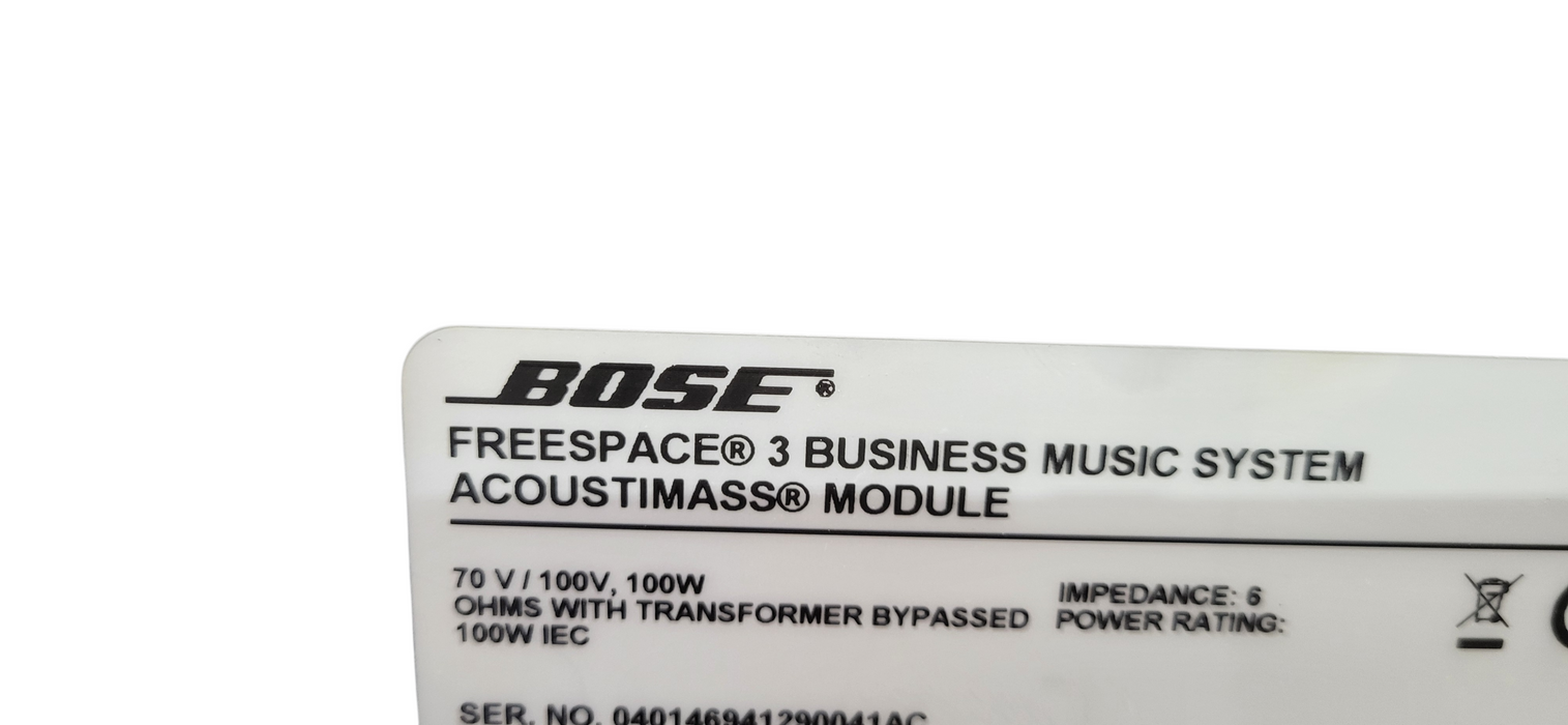 Bose FreeSpace 3 Acoustimass Bass Module Commercial Subwoofer  (subwoofer only)