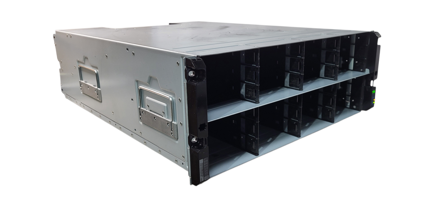 NetApp NAJ-0801 24-Bay 3.5" SAS Disk Shelf w/ Dual IOM6 Controllers | No HDD