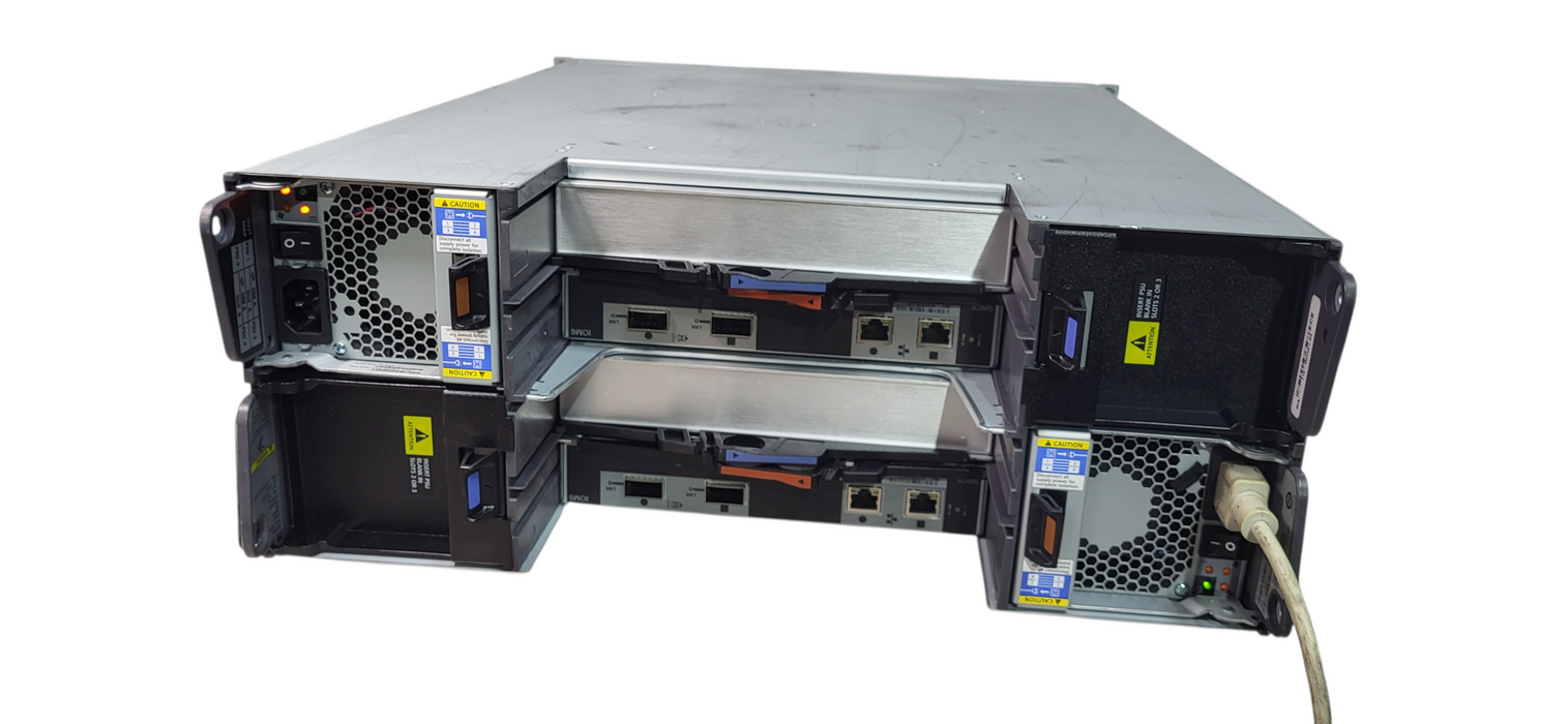 NetApp NAJ-0801 24-Bay 3.5" SAS Disk Shelf w/ Dual IOM6 Controllers | No HDD