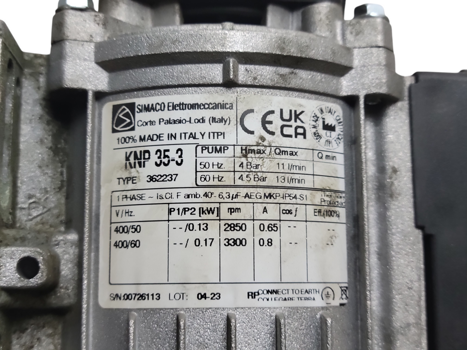 SIMACO KNP 35-3 Water Pump 400V
