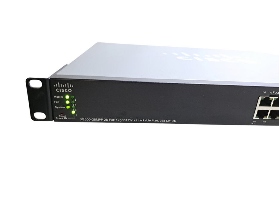 Cisco SG500-28MPP-K9 V03 | 28-Port Gigabit PoE+ Stackable Managed Switch *READ*