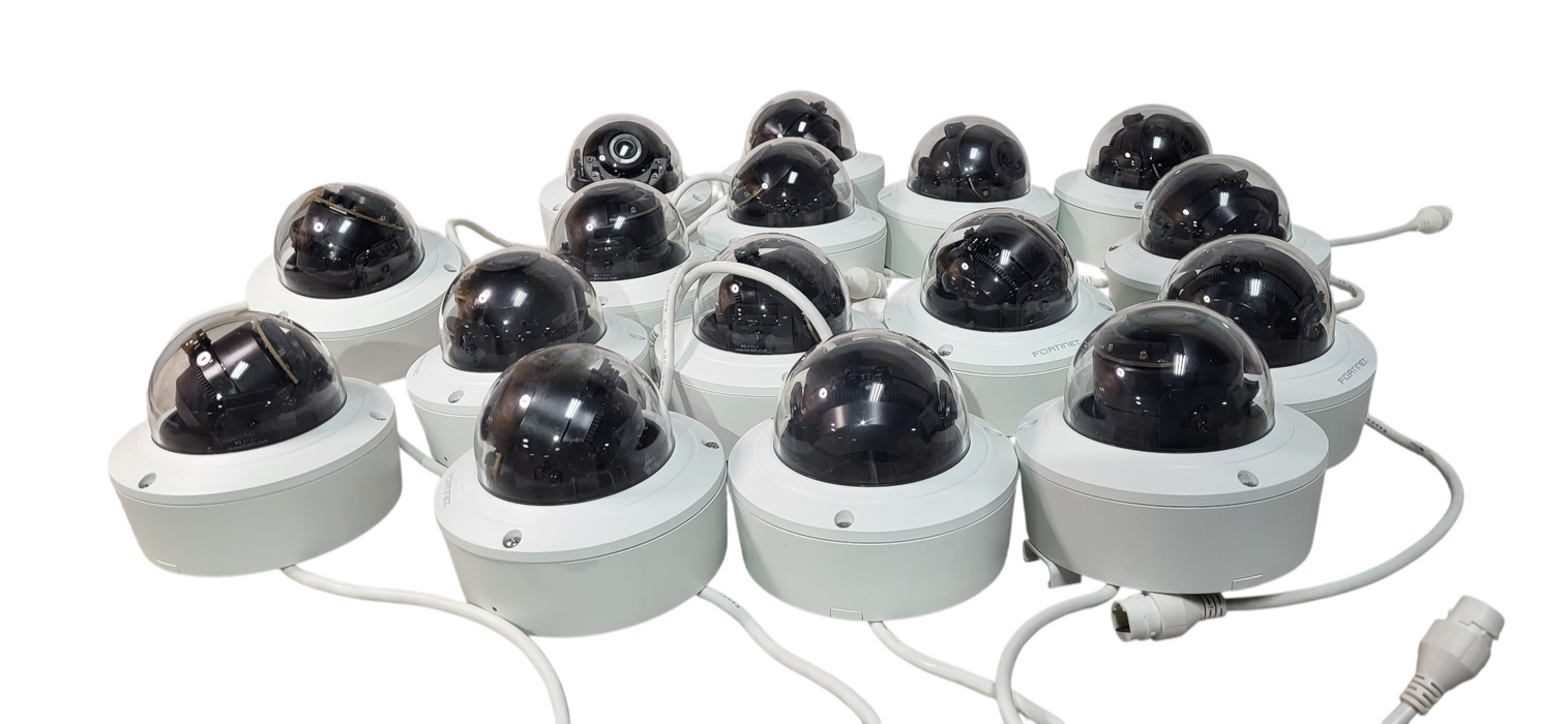 Lot of 16 Fortinet FortiCam CD51 Security Cameras | Parts or Repair
