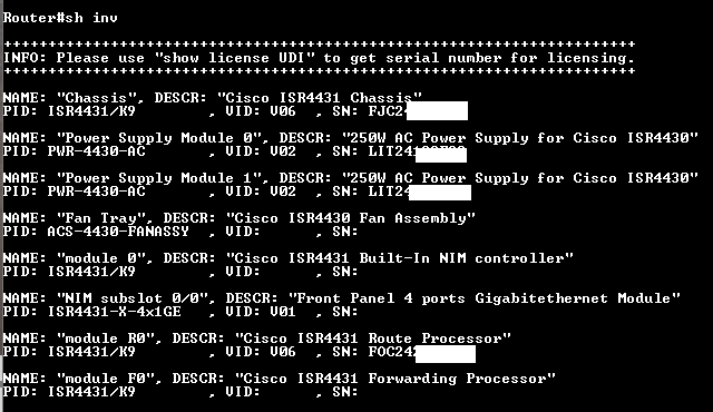 Cisco ISR4431/K9 Series Integrated Services Router, 2x PSU