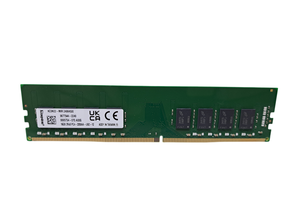 Lot of 4x Kingston 16GB 2Rx8 PC4-3200AA-UB2-12 DDR4 Desktop Memory RAM