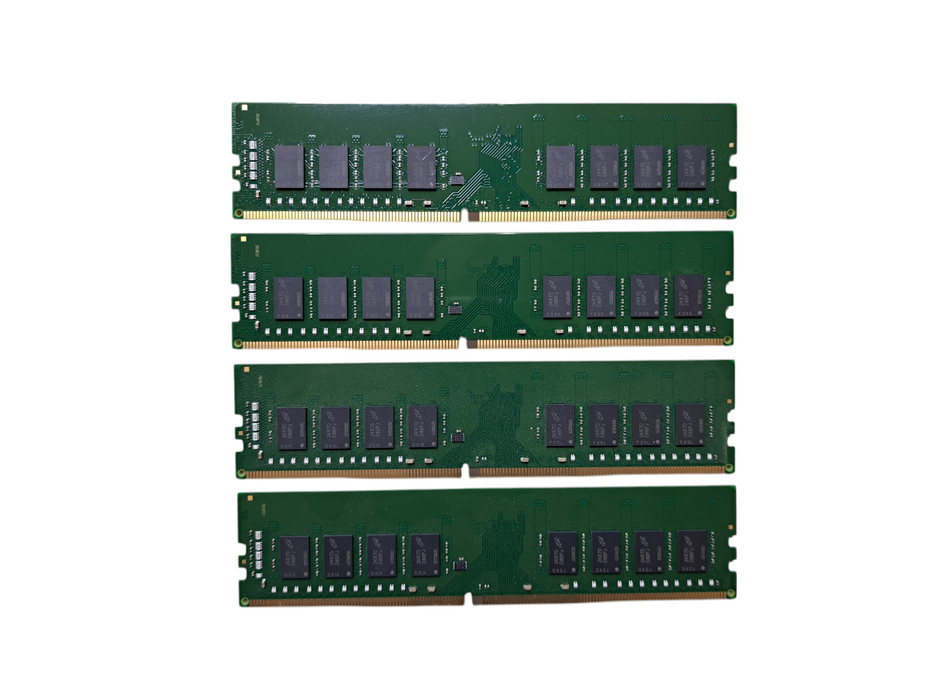 Lot of 4x Kingston 16GB 2Rx8 PC4-3200AA-UB2-12 DDR4 Desktop Memory RAM