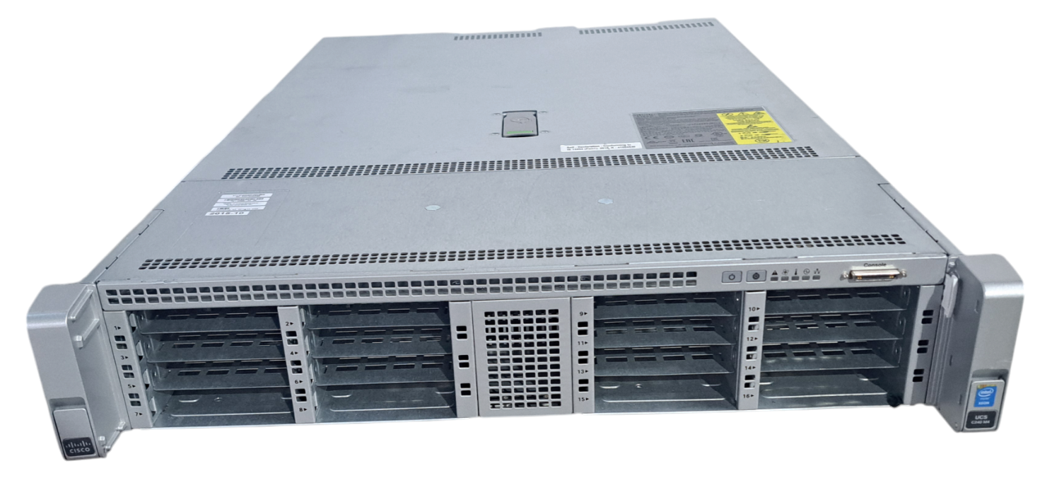 Cisco UCS C240 | 2x Xeon E5-2660 v3 @2.60GHz, 32GB DDR4, 12G RAID