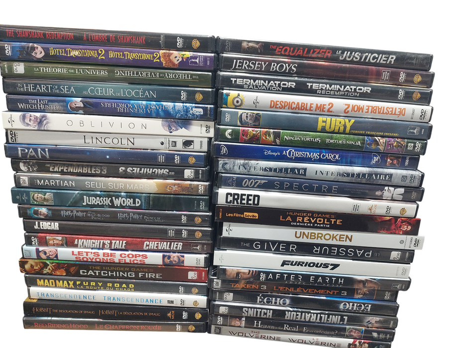 Box of 80 Used DVD's