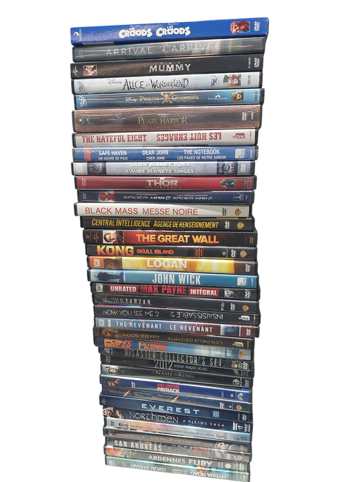 Box of 80 Used DVD's