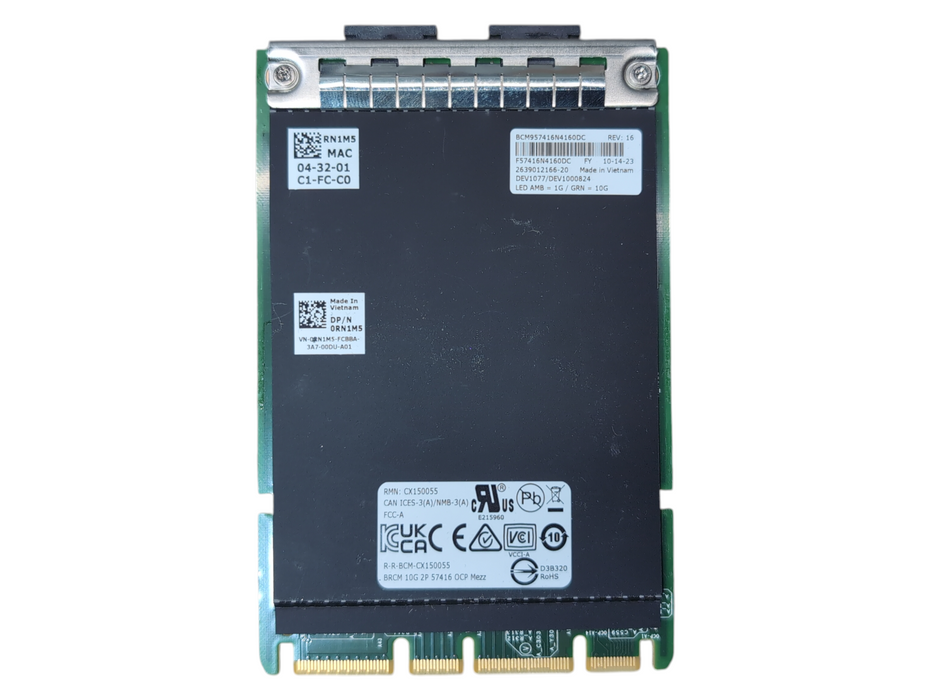 DELL BROADCOM 57416 DUAL PORT 10GB RJ-45 OCP 3.0 NETWORK CARD