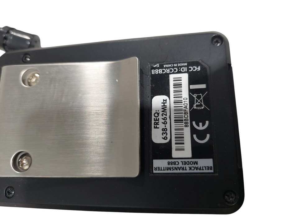 Pair of Samson CB88 BeltPack Transmitter Model: CB88 Freq.638-663mhz