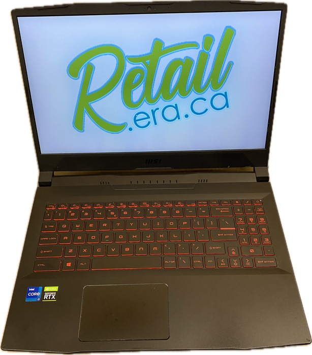 MSI Katana GF66 i7-11800H RTX3060 6GB GPU 16GB RAM 256GB SSD No AC Adapter READ!