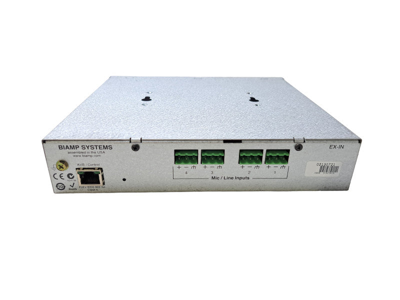 Biamp Tesira EX-IN Tesira 4 Channel Mic/Line Input Expander *READ*