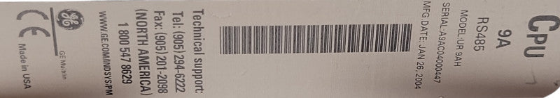 GE CPU UR 9AH RS485 CPU Module, READ _
