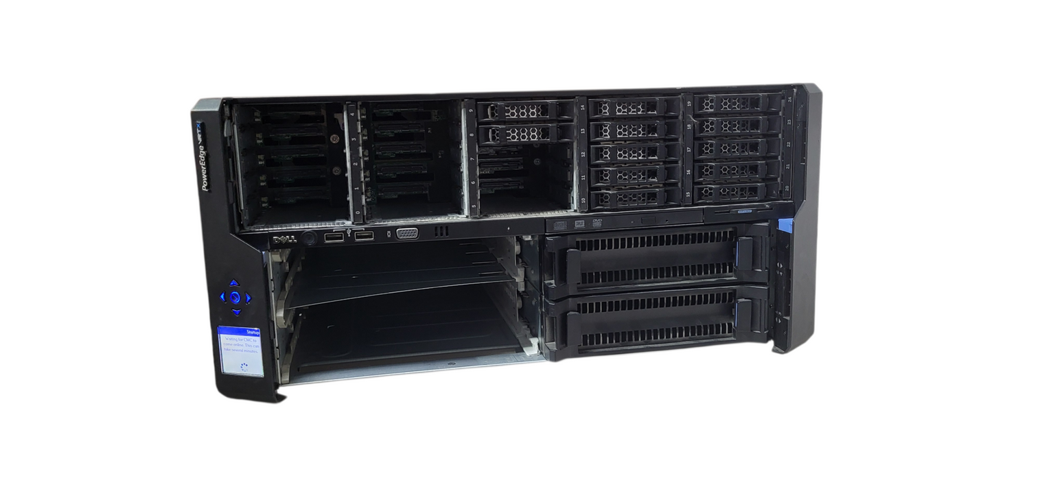 Dell PowerEdge VRTX Chassis w/ Dual Shared PERC8, 4×1100W PSU & Dual SD Modules
