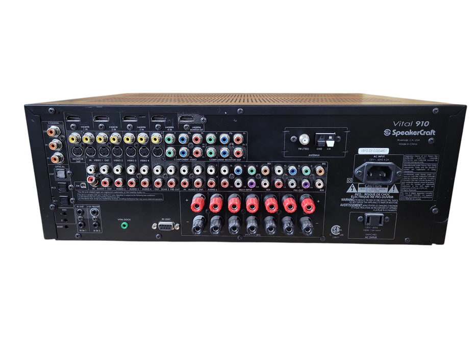 SpeakerCraft Vital 910 Reciever 7.1 Channel Faroudja DCDi Cinema