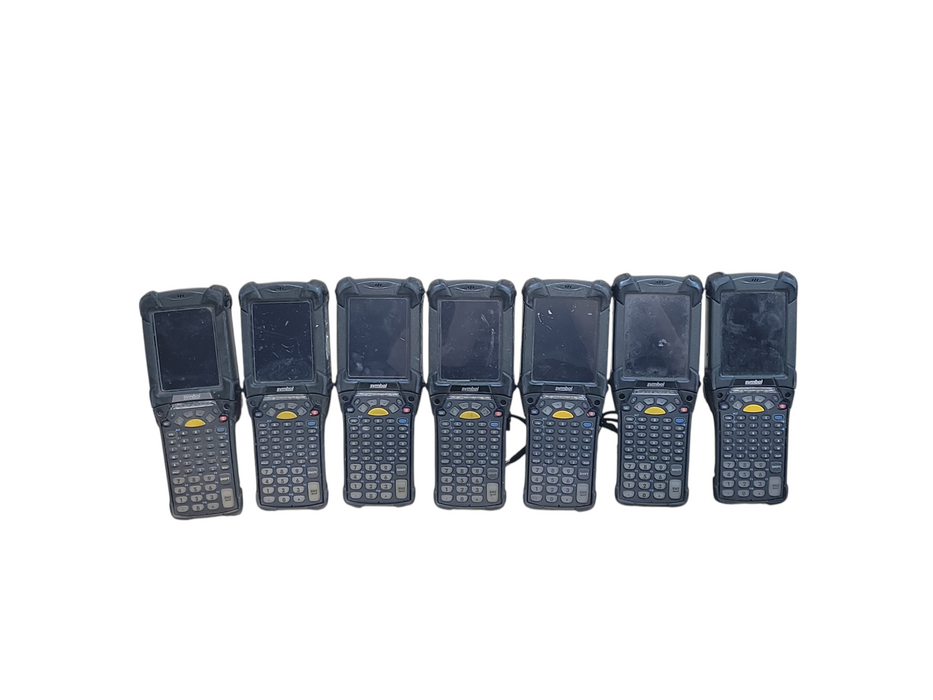 Lot of 7x Symbol MC92N0 Series barcode scanners, no battery, READ
