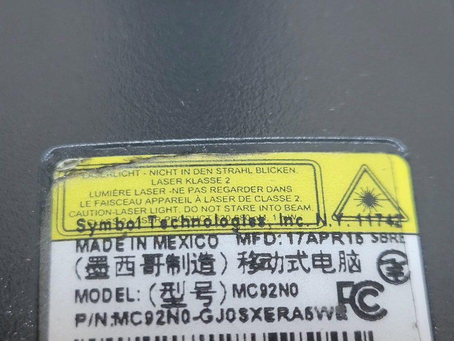 Lot of 7x Symbol MC92N0 Series barcode scanners, no battery, READ