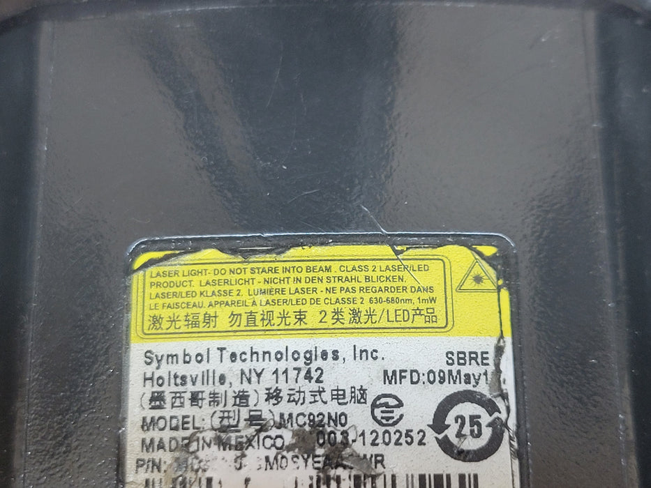 Lot of 7x Symbol MC92N0 Series barcode scanners, no battery, READ