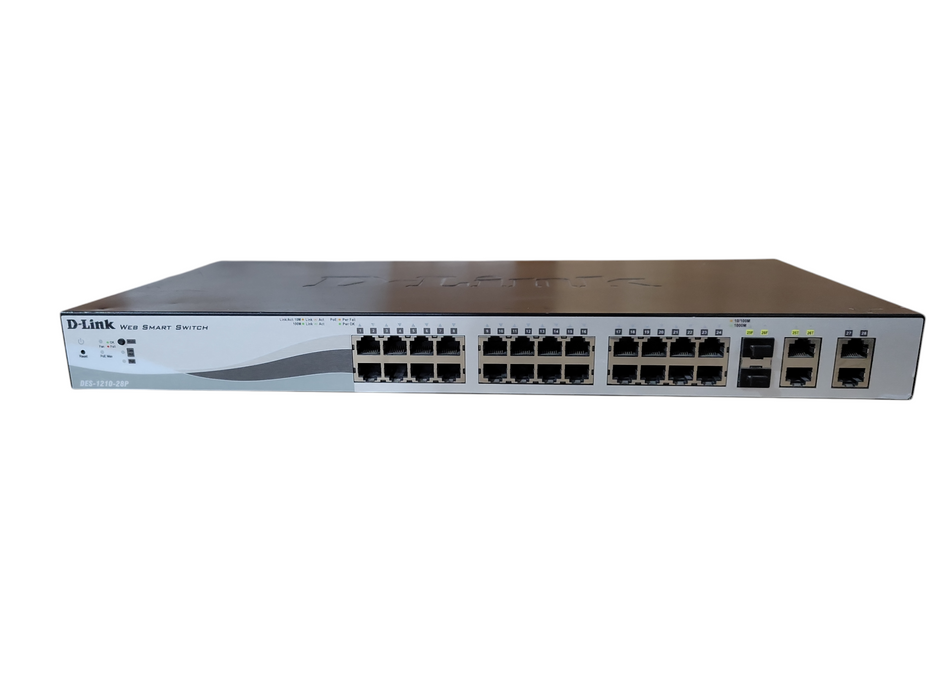 D-LINK DES-1210-28P 28 Port Fast Ethernet Web Smart PoE Switch