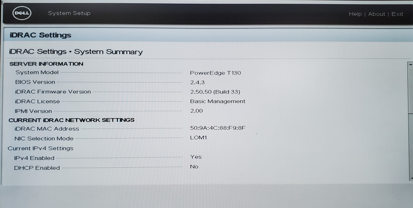 Dell PowerEdge T130 - 1x Xeon E3-1270 v5, 8GB DDR4 - No HDD