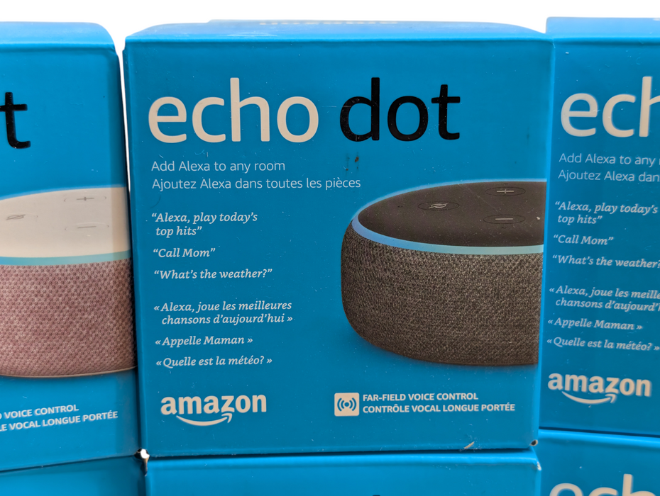 Lot of 19x NEW Amazon echo dot 3rd gen Alexa