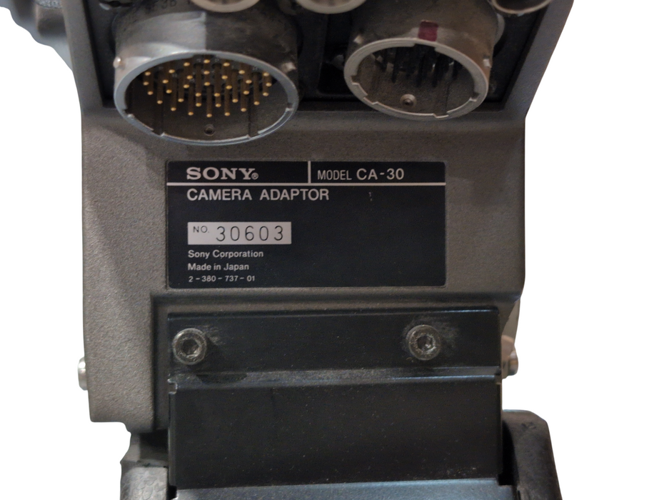 SONY BVP-30 Color Video Camera Please READ