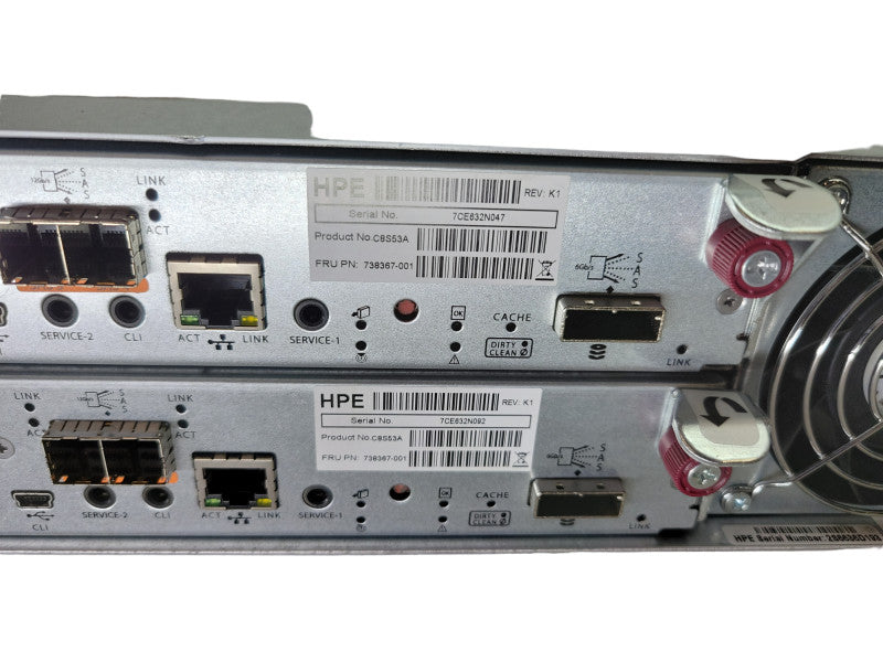 HP MSA 2040 ES SAS DC SFF Disk Enclosure K2R84A 2x Controllers %