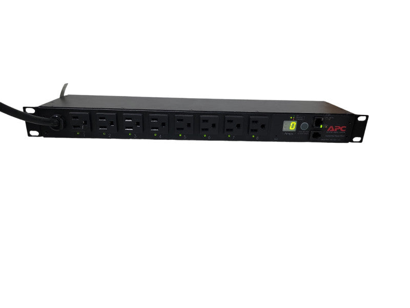 APC AP7900 Switched Rack PDU 15A 100 120V 8x 5-15R 1U Rack Mount Horizontal
