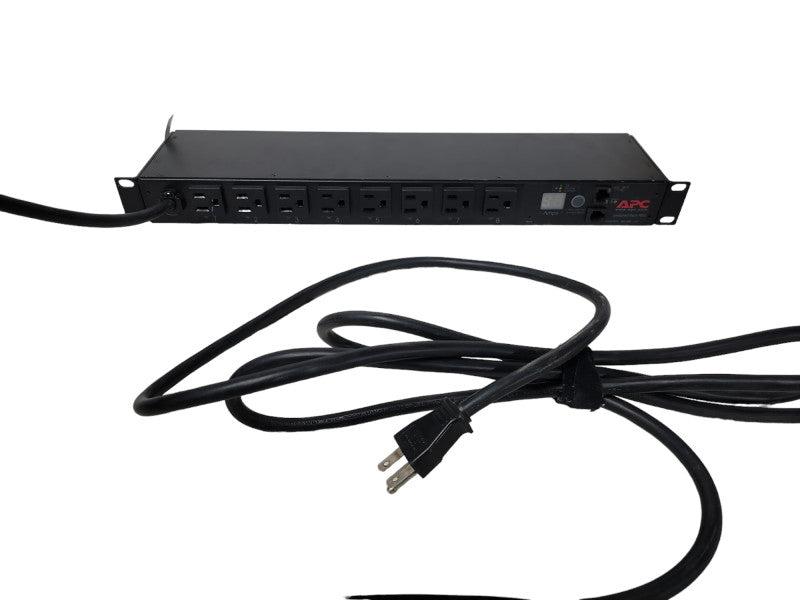 APC AP7900 Switched Rack PDU 15A 100 120V 8x 5-15R 1U Rack Mount Horizontal