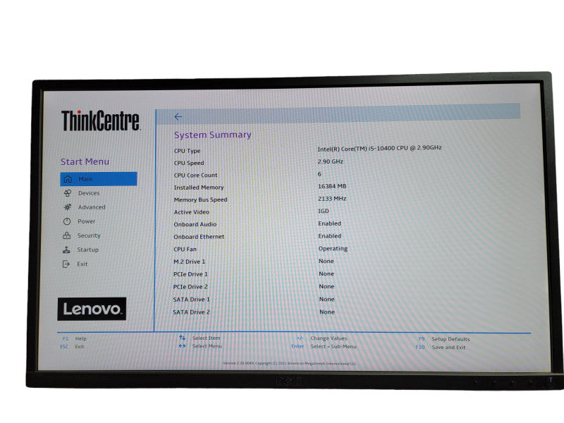 Lenovo ThinkCentre M70c SFF i5 -10400 CPU @ 2.90GHz 16GB DDR4 Ram Î¸