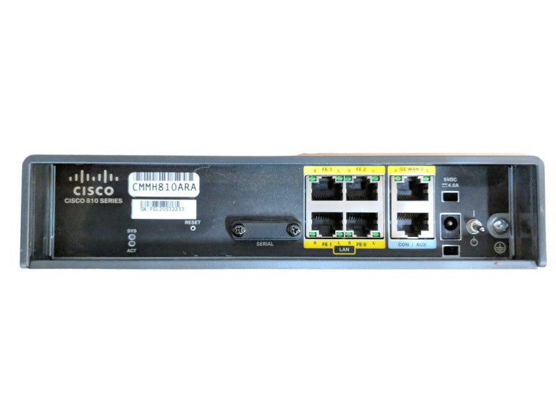 Cisco C819H-K9 Integrated Services Router with 3G and Wi-Fi Q