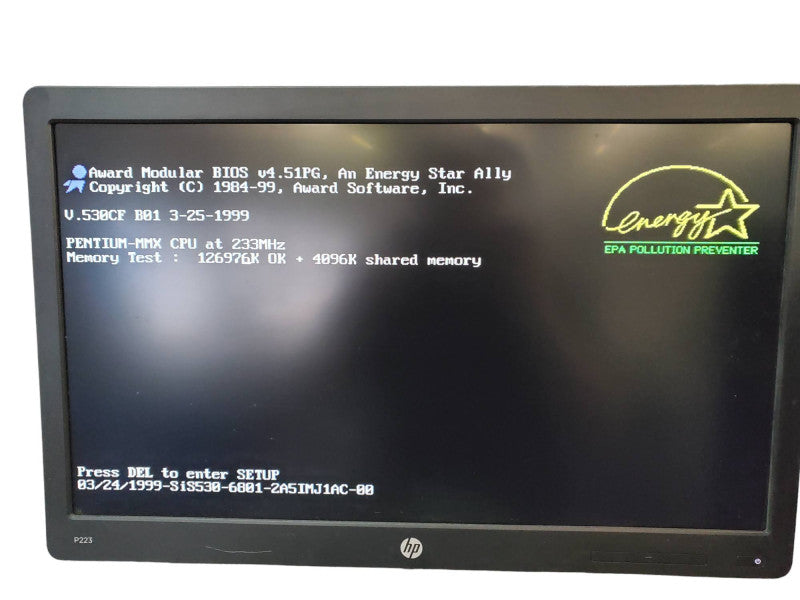 Vintage Tower Desktop Pentium MMX 233Mhz 128MB RAM NO HDD @