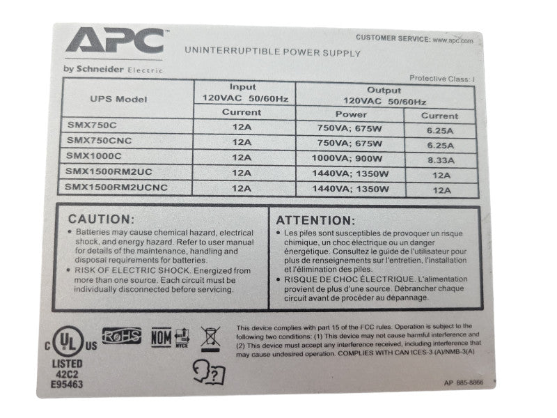 APC Smart-UPS Battery Backup 1500VA Rack/Tower 2U 120V SMX1500RM2UCNC(READ) %