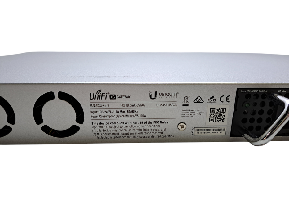 Ubiquiti UniFi USG-XG-8 Security Gateway XG 8-Ports 10G SFP+ Ethernet *READ*
