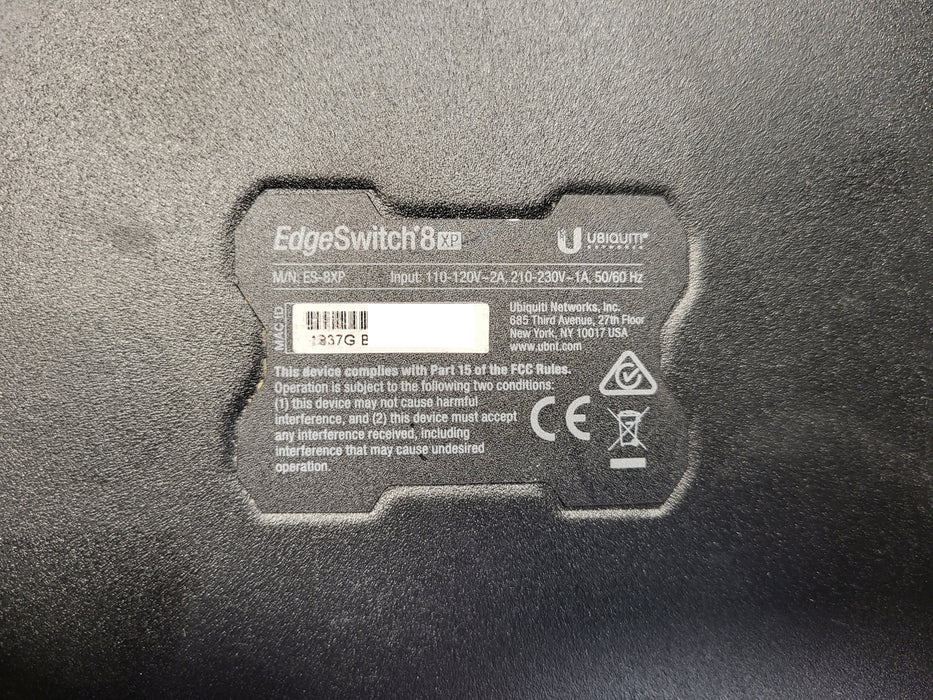 UBIQUITI EDGESWITCH PoE 8 PORT MANAGED ETHERNET SWITCH ES-8XP