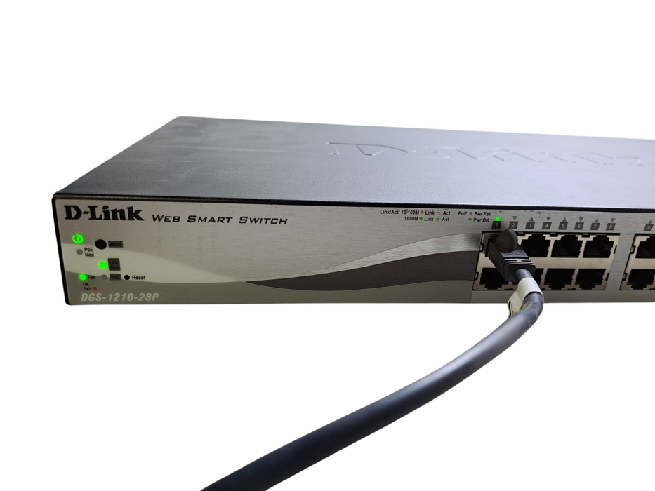 D-Link DGS-1210-28P | 28-Port Gigabit PoE Web Smart Switch w/ 4x SFP