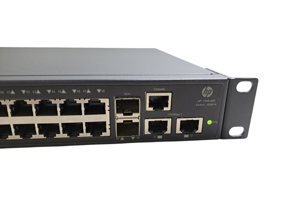 HP JG961A 1950-48G-2SFP+ 2XGT 48- Port Gigabit Ethernet Switch 2x 10G SFP+/RJ-45