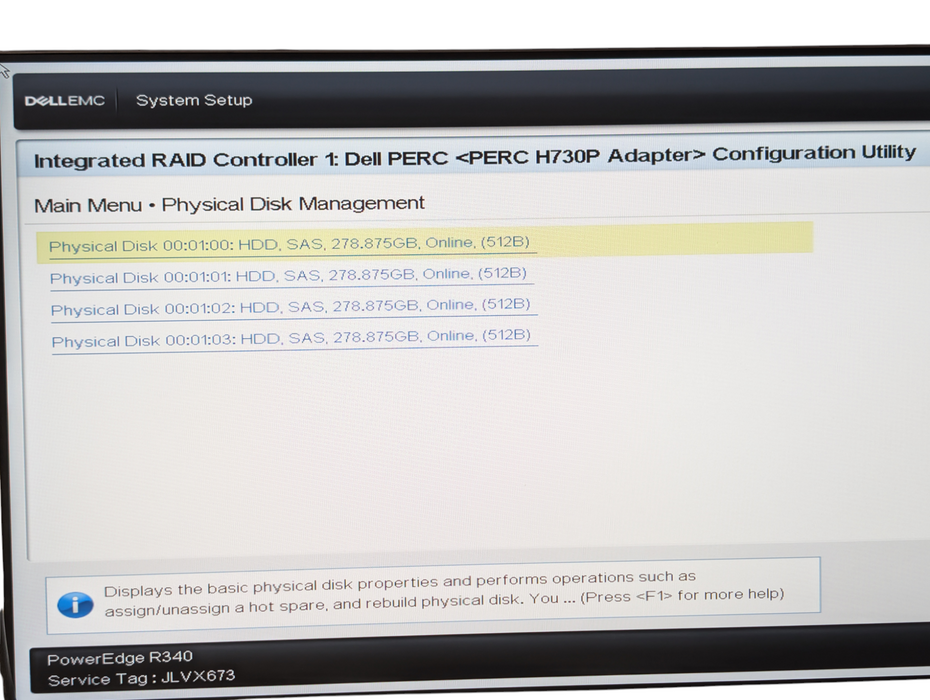 DELL PowerEdge R340 Intel Xeon E-2276G 32GB RAM 4x 300GB SAS HDDs