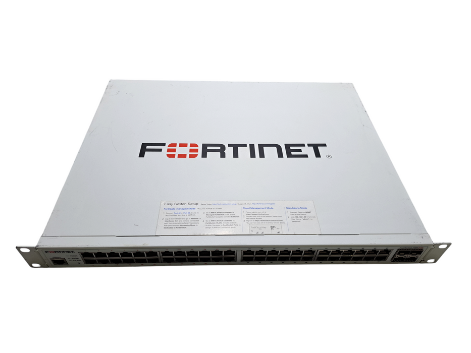 Fortinet FortiSwitch FS-148E-POE | 48-Port Gigabit PoE Managed Network Switch