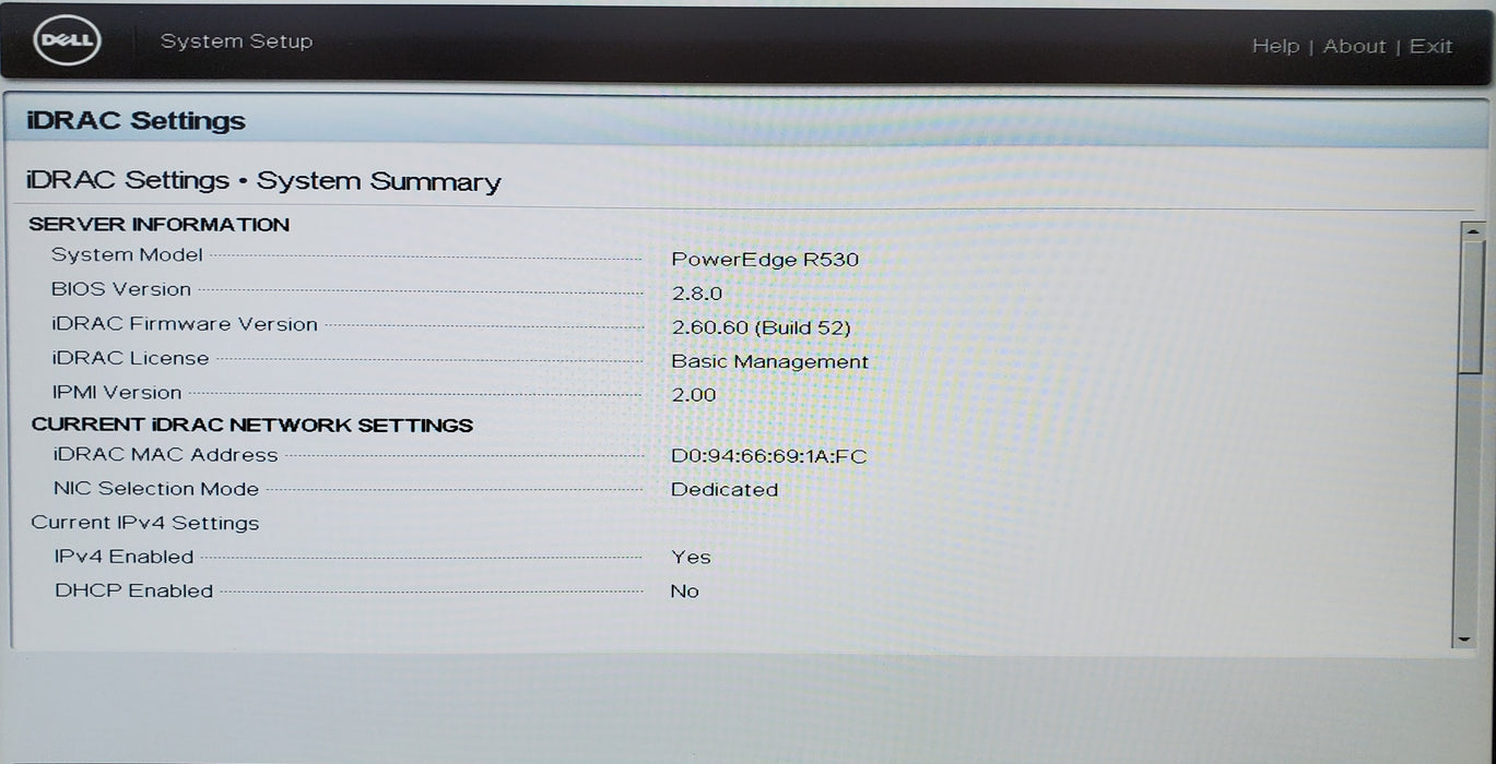 Dell PowerEdge R530 - 1x Xeon E5-2603 v4, 16GB DDR4, H330 Mini - No HDD
