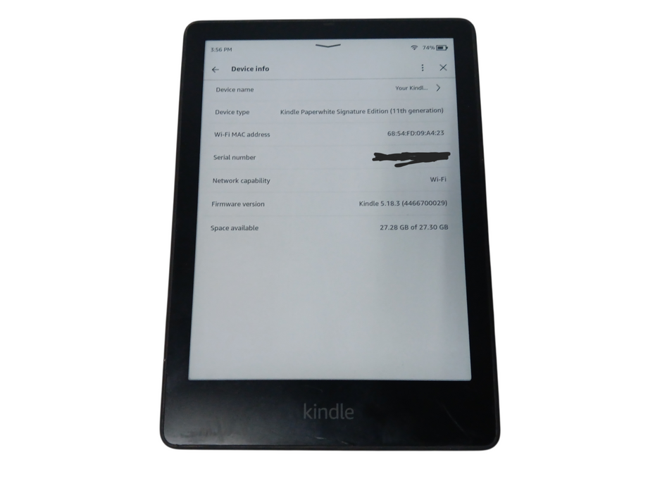 Amazon Kindle Paperwhite Signature Edition 11th Gen - 32GB - Black