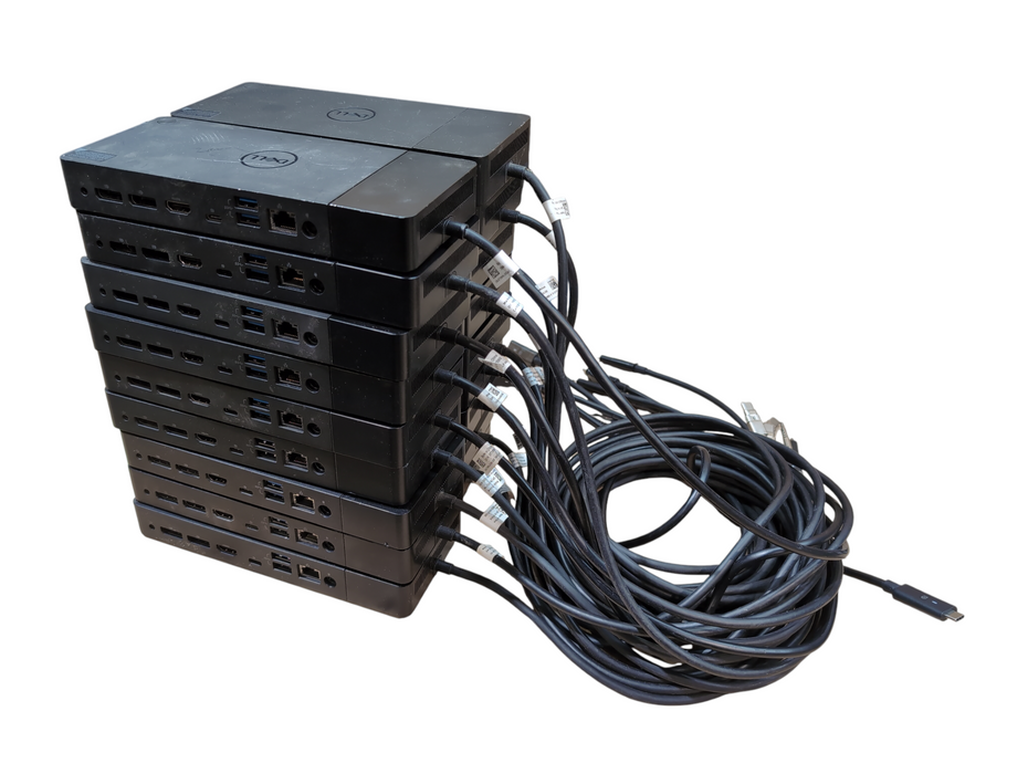 Lot of 18x Dell WD19 USB Type-C Docking Station, No AC Adapter