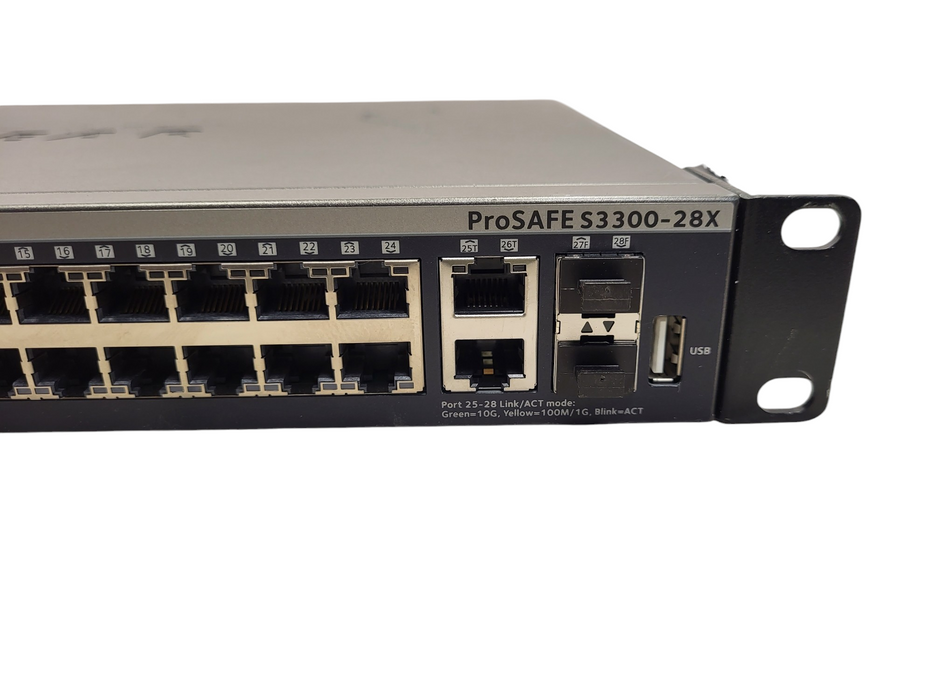 Netgear S3300-28X ProSAFE 24-Port Gigabit Stackable Smart Switch w/ 10G uplinks