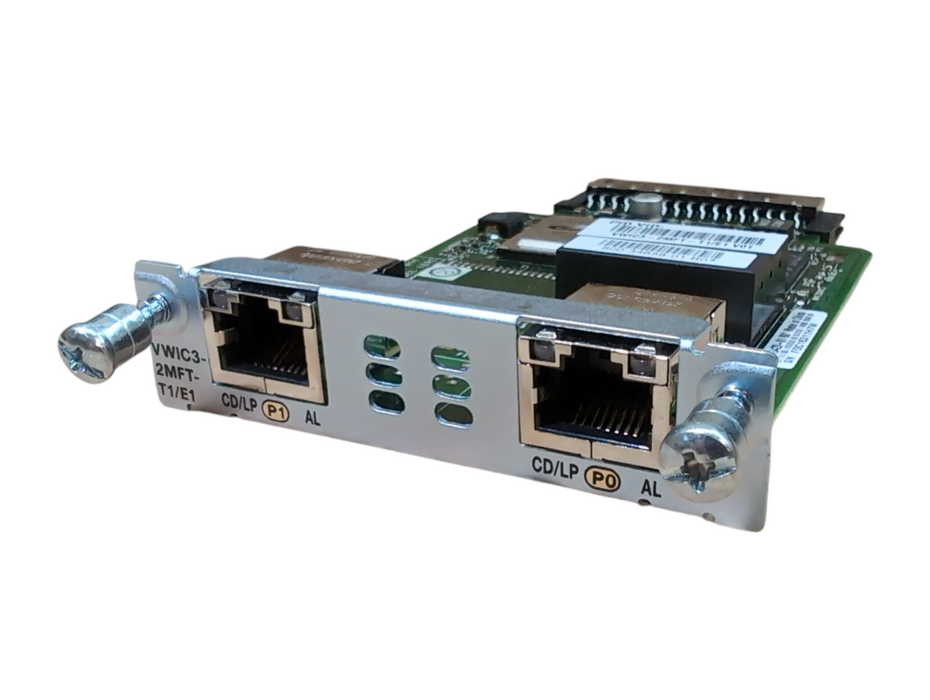 Cisco VWIC3-2MFT-T1/E1 2-Port T1/E1 Multiflex Trunk Voice/WAN Interface Module