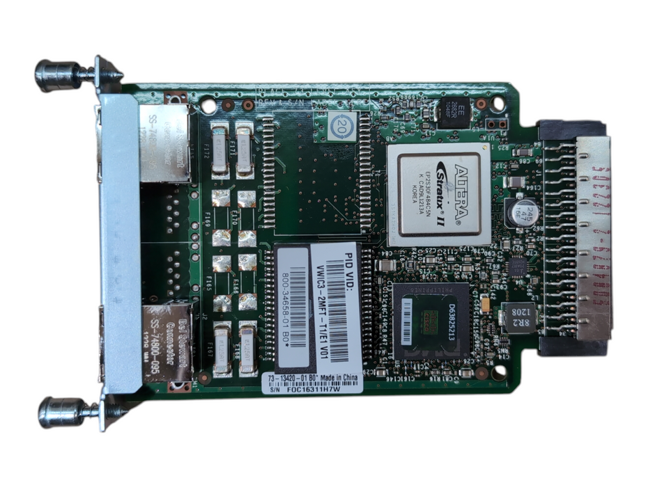Cisco VWIC3-2MFT-T1/E1 2-Port T1/E1 Multiflex Trunk Voice/WAN Interface Module