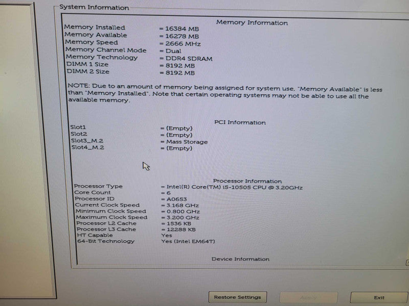 Dell OptiPlex 3080 - Core i5-10505 | 16GB RAM | 512GB NVMe %