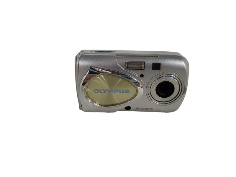 Olympus Stylus 400 Silver 4.0MP LCD 3x Optical Zoom Digital Camera No Battery !