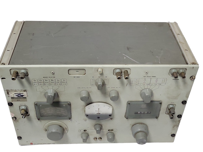 GENERAL RADIO 1608-A IMPEDANCE BRIDGE, READ _