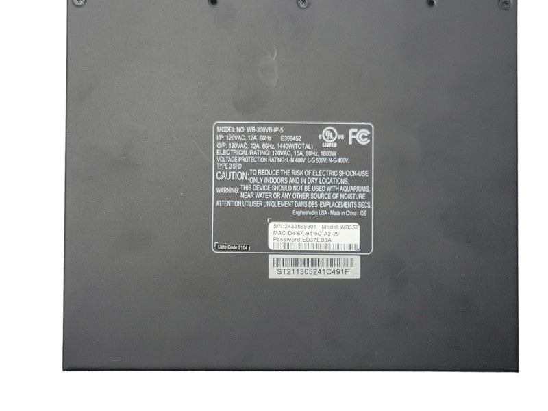 Open-Box WATT BOX WB-300VB-IP-5, Compact Power Conditioner  _