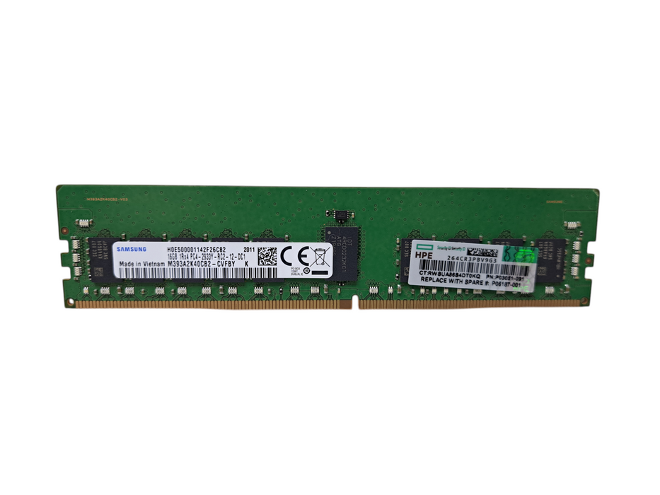 Samsung 16GB 1Rx4 PC4-2933Y-RC2 DDR4 Server Memory M393A2K40CB2-CVFBY